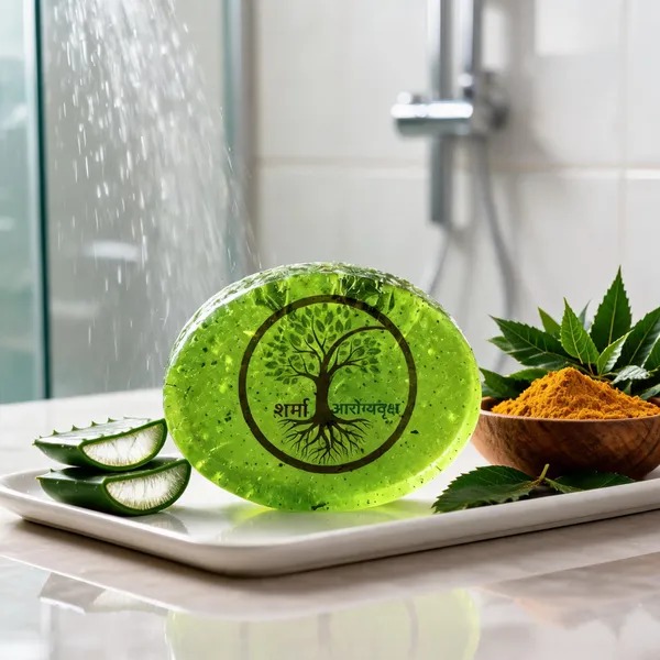 Sharma_Ayurvedik_Neem_Turmeric_Aloe_Vera_Herbal_Soap_Bar