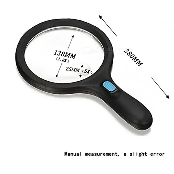 Pullox_5X_138Mm_Large_Magnifying_Glass_With_3_LED_Lights