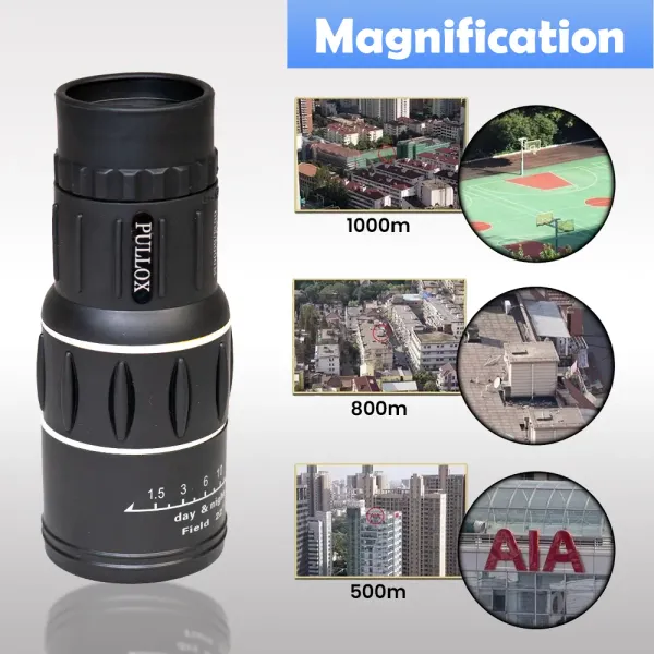 Pullox_16X52_Hd_Dual_Focus_Monocular_With_Tripod_Black