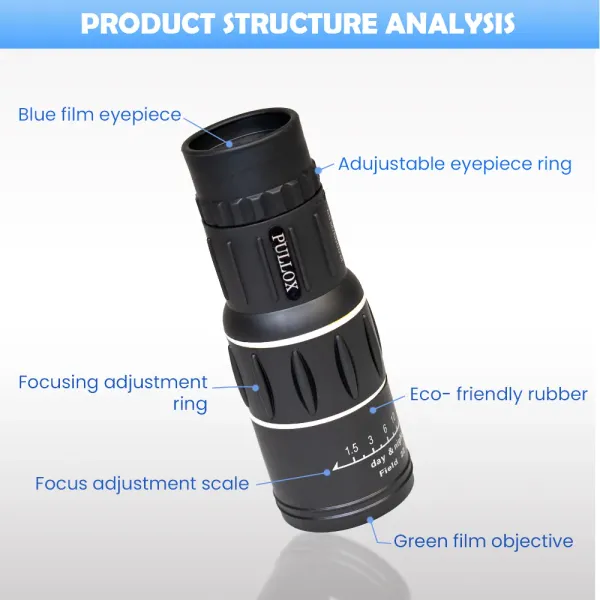 Pullox_16X52_Hd_Dual_Focus_Monocular_With_Tripod_Black