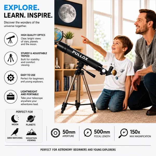 Pullox_52Az_Moon_Hunter_50Mm_Refractor_Astronomical_Telescope
