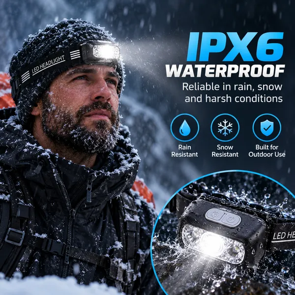 SSEA_Rechargeable_LED_Headlamp_4_IN_1
