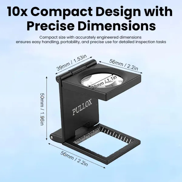 Pullox_10X_Foldable_Pocket_Loupe_Abs_Body_28Mm_Lens