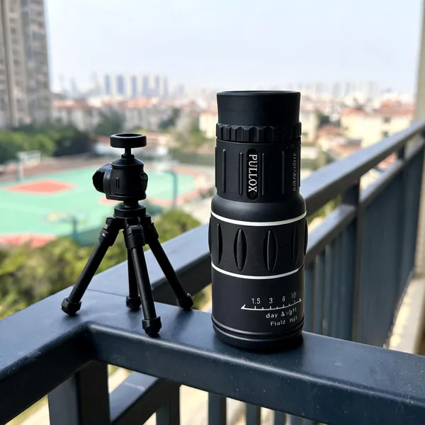 Pullox_16X52_Hd_Dual_Focus_Monocular_With_Tripod_Black