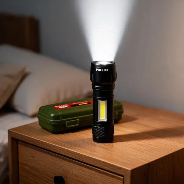 Pullox_Adjustable_Zoom_Tactical_Flashlight_And_Desk_Lamp_Green