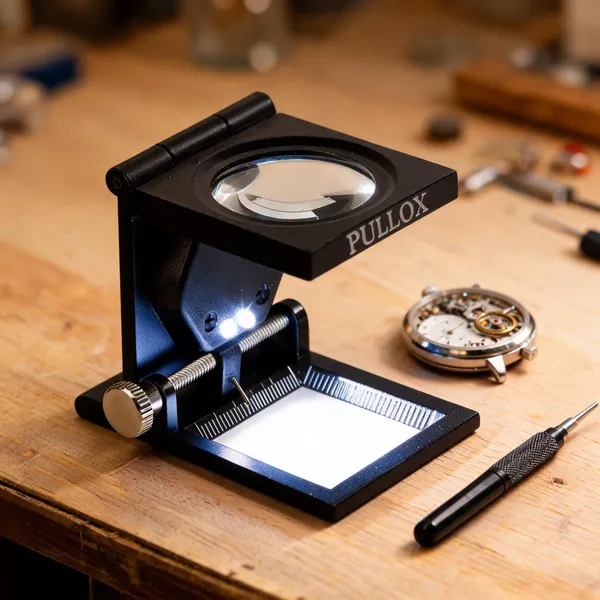 Pullox_10X_Folding_Loupe_LED_Light_Zinc_Alloy_Precision_Scale