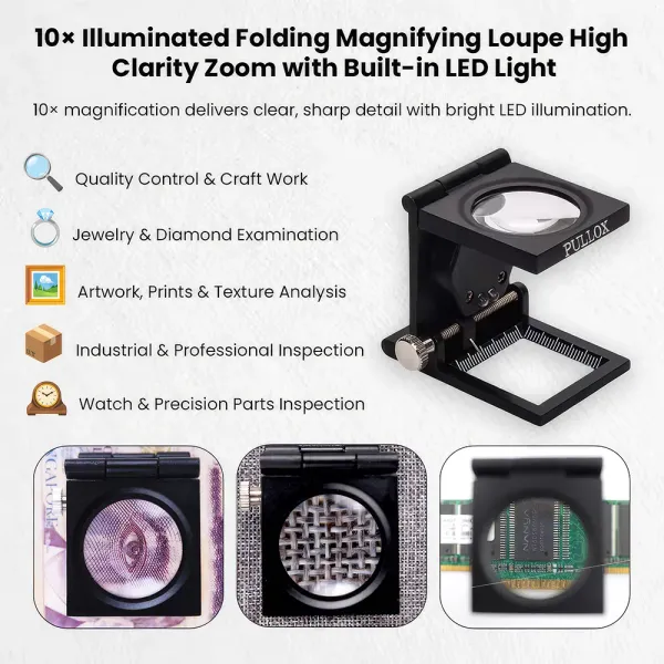 Pullox_10X_Folding_Loupe_LED_Light_Zinc_Alloy_Precision_Scale