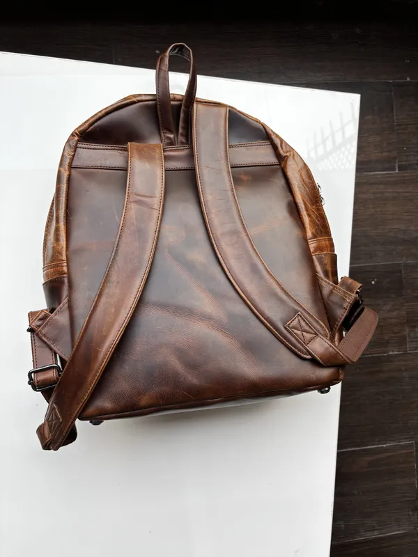 Brown_Genuine_Leather_Casual_Backpack_For_Men