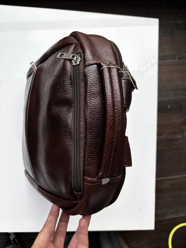 Brown_Genuine_Leather_Casual_Backpack_For_Men