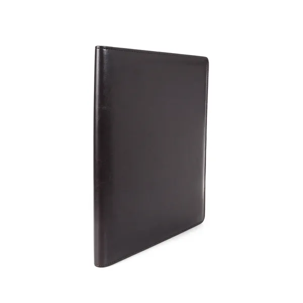 Brown_Vegan_Leather_Zippered_Document_Portfolio_For_Office