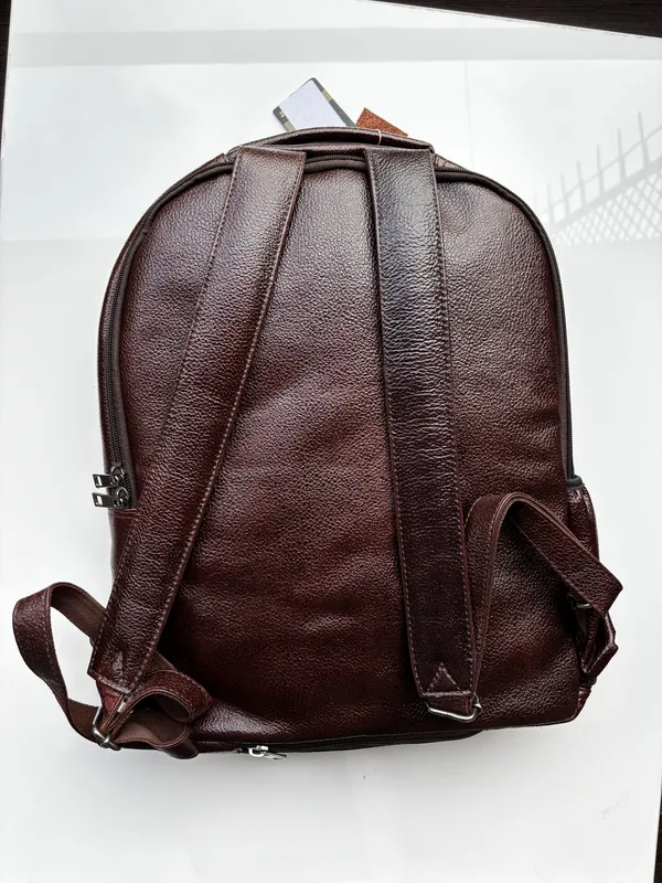 Brown_Genuine_Leather_Casual_Backpack_For_Men