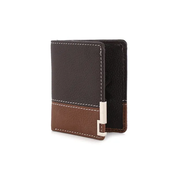 Black_And_Brown_Genuine_Leather_Bifold_Wallet_For_Men