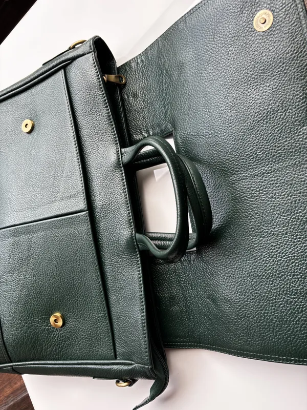 Dark_Green_Genuine_Leather_Structured_Handbag_For_Women