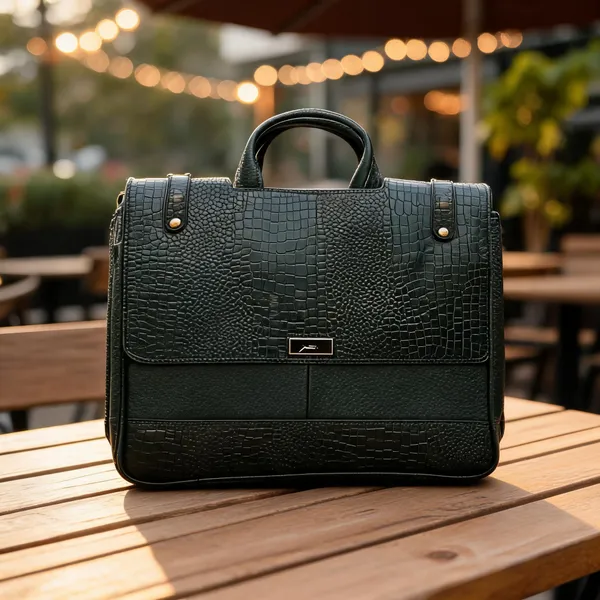 Dark_Green_Genuine_Leather_Structured_Handbag_For_Women