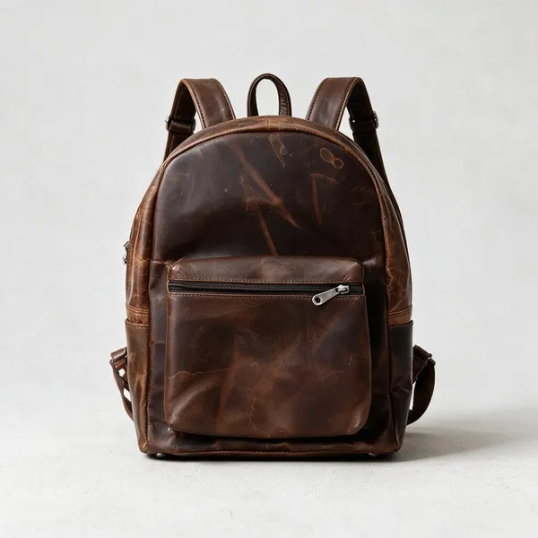 Brown_Genuine_Leather_Casual_Backpack_For_Men