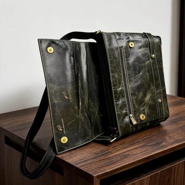 Green_Genuine_Leather_Messenger_Bag_For_Men