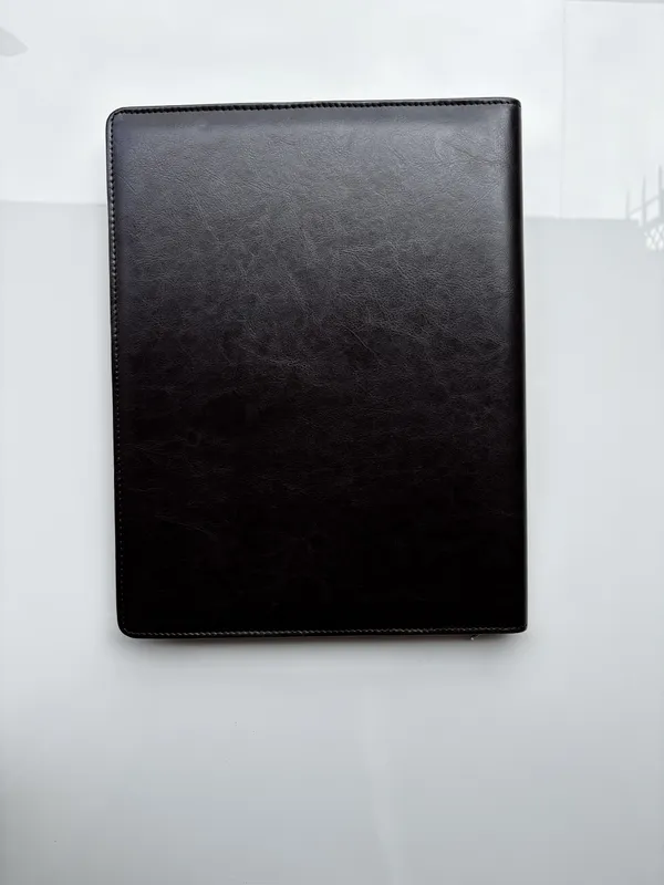 Black_Vegan_Leather_Zippered_Document_Portfolio_For_Office