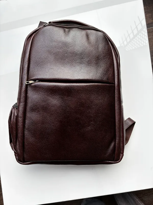 Brown_Genuine_Leather_Casual_Backpack_For_Men