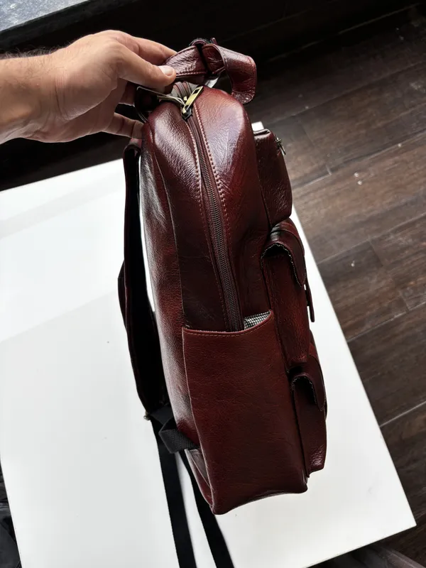 Brown_Genuine_Leather_Casual_Backpack_For_Men