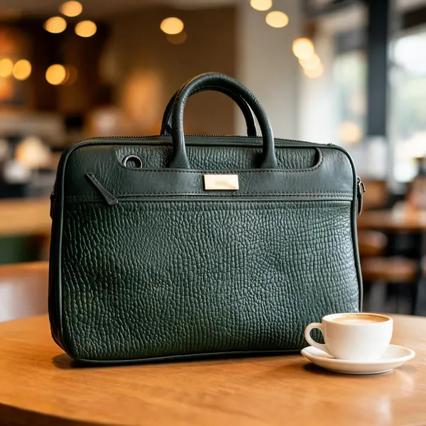 Dark_Green_Vegan_Leather_Laptop_Bag_For_Office
