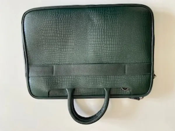 Dark_Green_Vegan_Leather_Laptop_Bag_For_Office