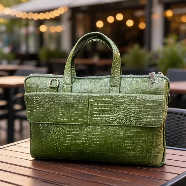 Green_Vegan_Leather_Laptop_Bag_For_Office