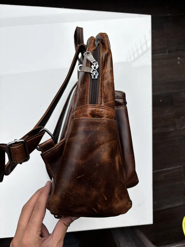 Brown_Genuine_Leather_Casual_Backpack_For_Men