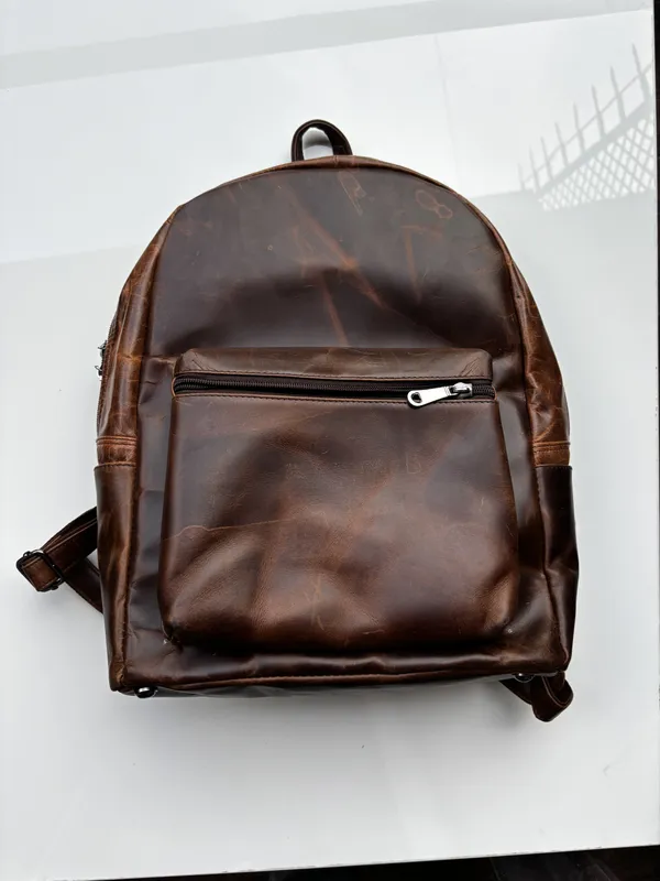 Brown_Genuine_Leather_Casual_Backpack_For_Men