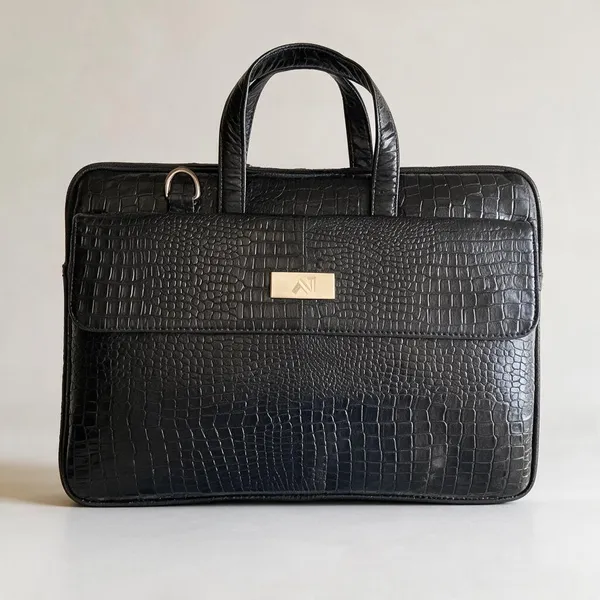 Black_Vegan_Leather_Laptop_Bag_For_Office
