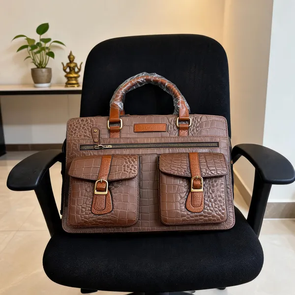 Brown_Vegan_Leather_Laptop_Bag_For_Office
