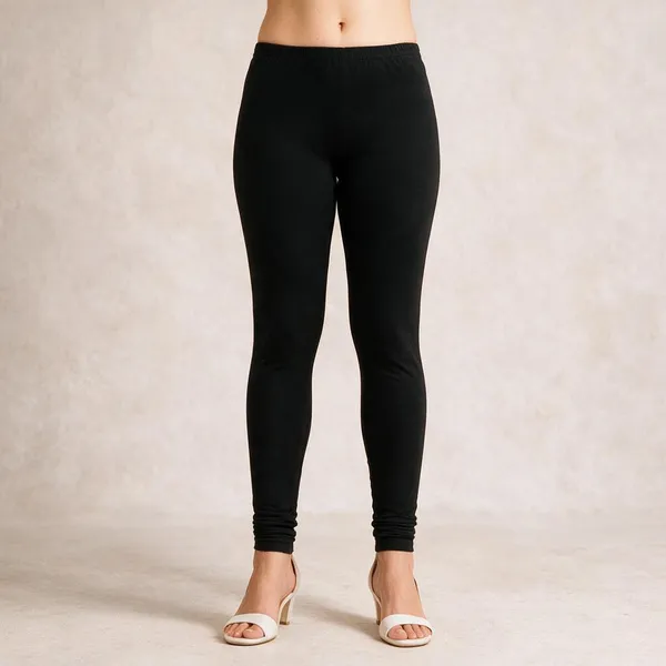 Black_Cotton_Lycra_Churidar_Leggings_For_Women