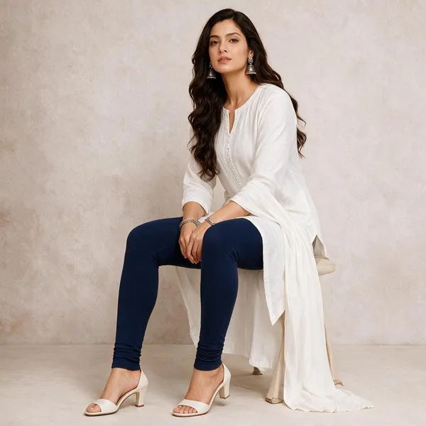 Navy_Blue_Cotton_Lycra_Churidar_Leggings_For_Women