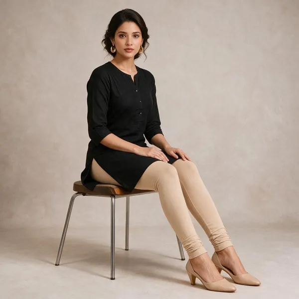 Light_Skin_Cotton_Lycra_Churidar_Leggings_For_Women