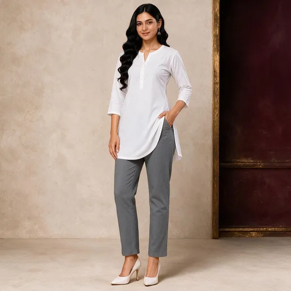 Grey_Premium_Cotton_Straight_Fit_Pants_For_Women