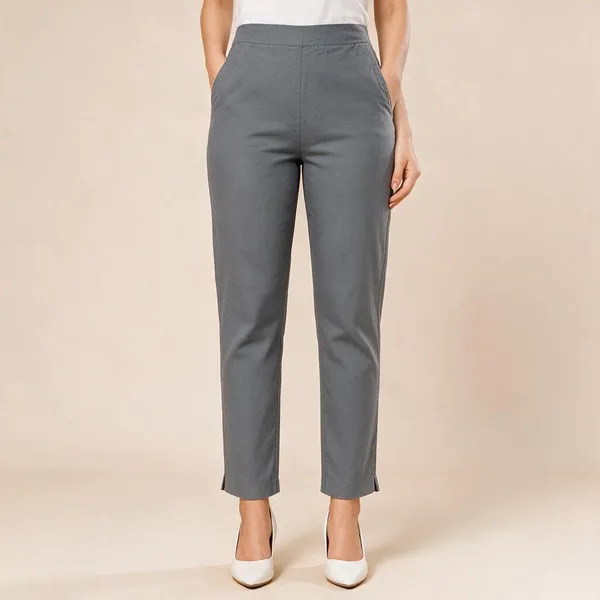 Grey_Premium_Cotton_Straight_Fit_Pants_For_Women