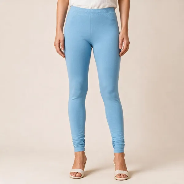 Sky_Blue_Cotton_Lycra_Churidar_Leggings_For_Women
