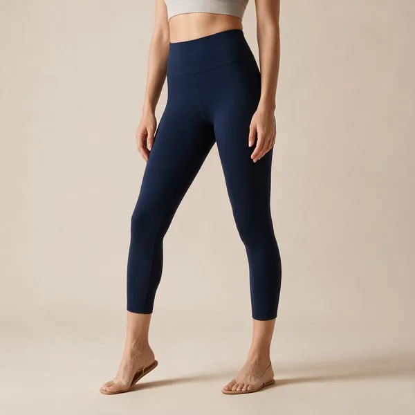 Navy_Blue_Cotton_Lycra_Capri_Leggings_For_Women
