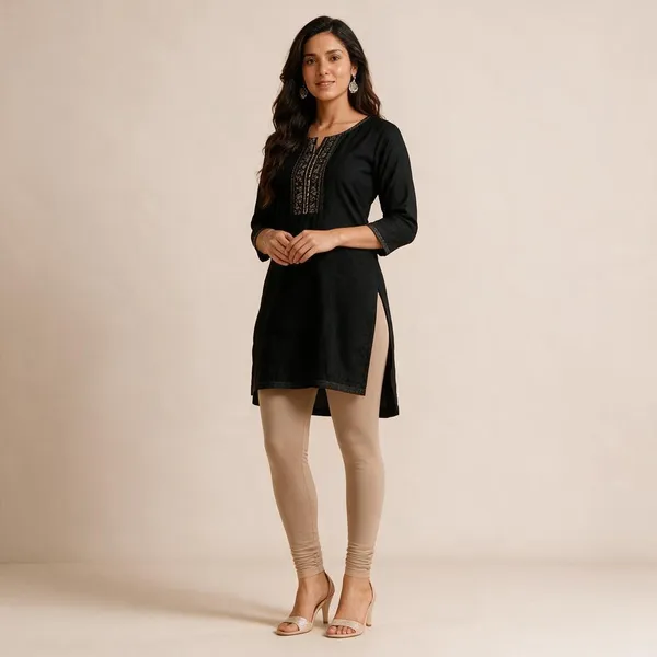 Deep_Skin_Cotton_Lycra_Churidar_Leggings_For_Women