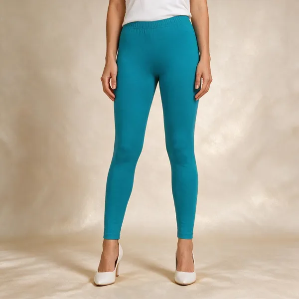Firozi_Cotton_Lycra_Ankle_Length_Leggings_For_Women