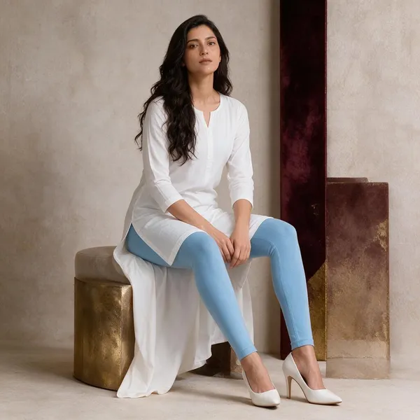Sky_Blue_Cotton_Lycra_Ankle_Length_Leggings_For_Women