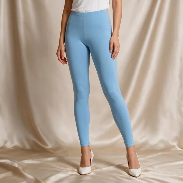 Sky_Blue_Cotton_Lycra_Ankle_Length_Leggings_For_Women