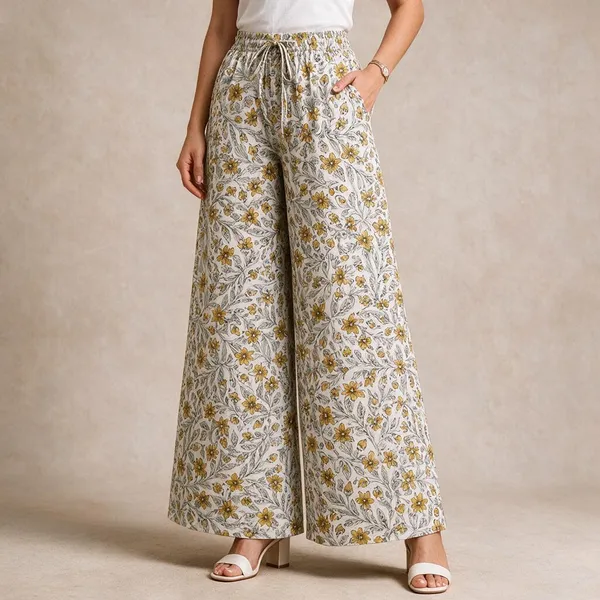 White_Pure_Cotton_Flared_Palazzo_For_Women