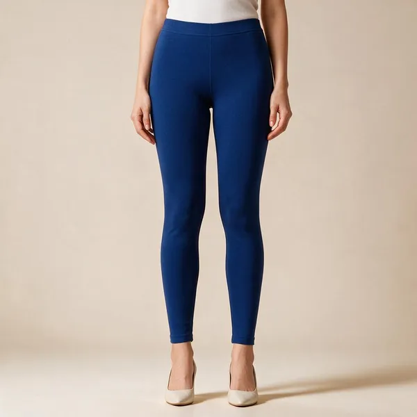 Royal_Blue_Cotton_Lycra_Ankle_Length_Leggings_For_Women