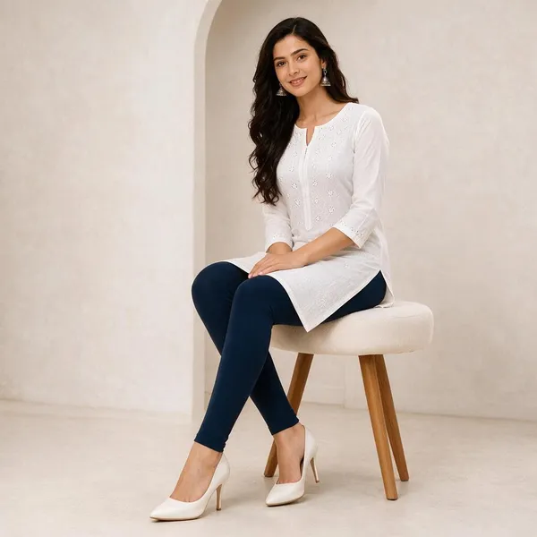 Navy_Blue_Cotton_Lycra_Ankle_Length_Leggings_For_Women