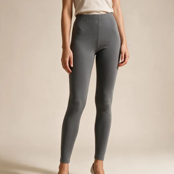Grey_Cotton_Lycra_Ankle_Length_Leggings_For_Women