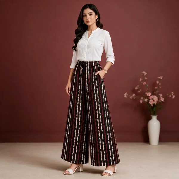 Black_Pure_Cotton_Flared_Palazzo_For_Women