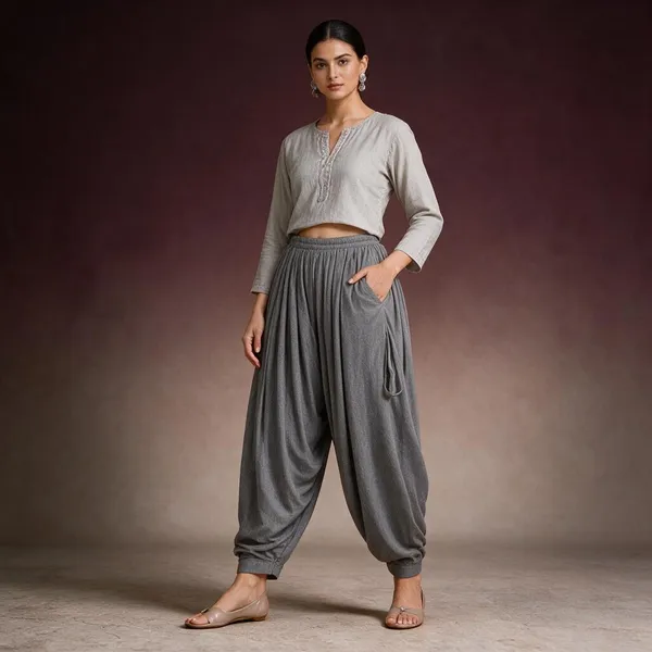 Grey_Pure_Cotton_Salwar_Pant_For_Women