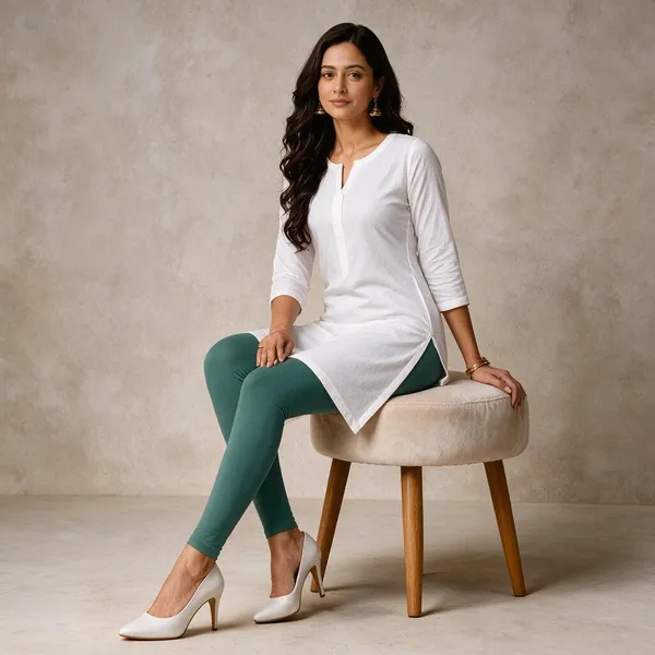 Sea_Green_Cotton_Lycra_Ankle_Length_Leggings_For_Women
