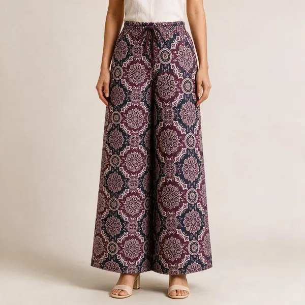 Purple_Pure_Cotton_Flared_Palazzo_For_Women