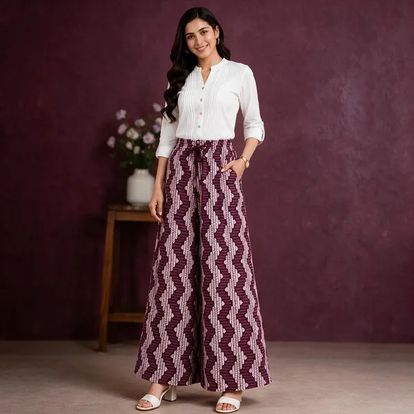 Purple_Pure_Cotton_Flared_Palazzo_For_Women